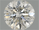 Natural Diamond 0.40 Carats, Round with Excellent Cut, J Color, SI2 Clarity and Certified by GIA