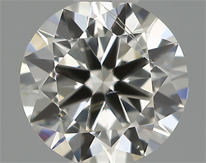 Picture of Natural Diamond 0.40 Carats, Round with Very Good Cut, H Color, SI2 Clarity and Certified by IGI