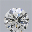 Natural Diamond 0.40 Carats, Round with Excellent Cut, H Color, SI1 Clarity and Certified by IGI