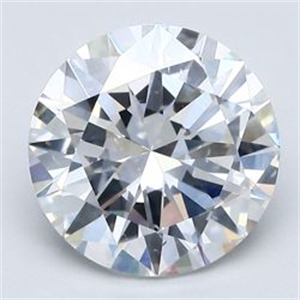 Picture of Natural Diamond 2.72 Carats, Round with Very Good Cut, F Color, SI1 Clarity and Certified by GIA