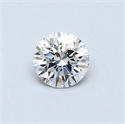 Natural Diamond 0.41 Carats, Round with Very Good Cut, D Color, SI1 Clarity and Certified by GIA