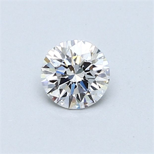 Picture of Natural Diamond 0.41 Carats, Round with Very Good Cut, D Color, SI1 Clarity and Certified by GIA