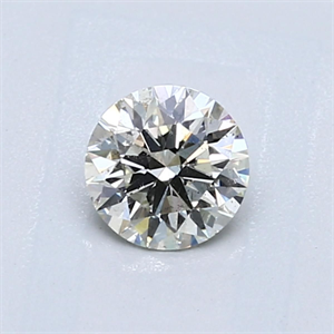 Picture of Natural Diamond 0.57 Carats, Round with Excellent Cut, K Color, SI2 Clarity and Certified by GIA