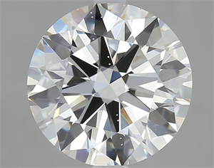 Picture of Natural Diamond 2.00 Carats, Round with Excellent Cut, I Color, SI1 Clarity and Certified by GIA