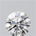 Natural Diamond 0.40 Carats, Round with Excellent Cut, F Color, SI1 Clarity and Certified by GIA