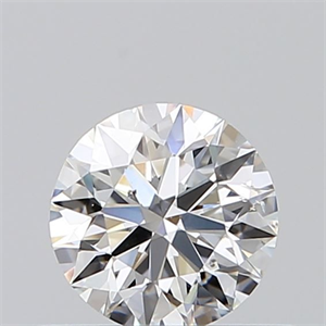 Picture of Natural Diamond 0.40 Carats, Round with Excellent Cut, F Color, SI1 Clarity and Certified by GIA