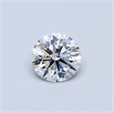 Natural Diamond 0.40 Carats, Round with Very Good Cut, D Color, VVS1 Clarity and Certified by GIA