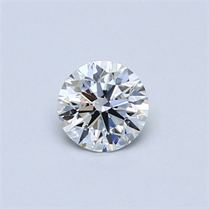 Picture of Natural Diamond 0.40 Carats, Round with Very Good Cut, D Color, VVS1 Clarity and Certified by GIA