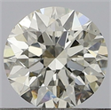 Natural Diamond 0.50 Carats, Round with Excellent Cut, I Color, VS2 Clarity and Certified by GIA