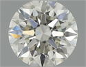 Natural Diamond 0.51 Carats, Round with Excellent Cut, H Color, SI1 Clarity and Certified by IGI