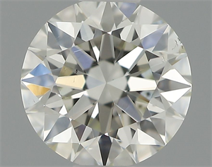 Picture of Natural Diamond 0.51 Carats, Round with Excellent Cut, H Color, SI1 Clarity and Certified by IGI