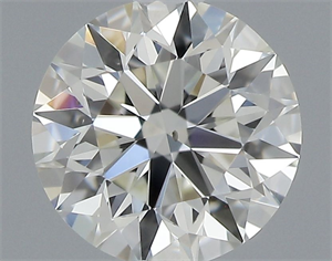 Picture of Natural Diamond 0.42 Carats, Round with Excellent Cut, J Color, VS2 Clarity and Certified by GIA