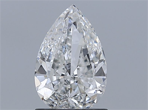 Picture of Natural Diamond 1.01 Carats, Pear with  Cut, F Color, SI2 Clarity and Certified by GIA