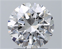 Natural Diamond 1.70 Carats, Round with Excellent Cut, F Color, VS2 Clarity and Certified by GIA