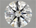 Natural Diamond 3.02 Carats, Round with Excellent Cut, H Color, VS2 Clarity and Certified by GIA