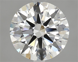 Picture of Natural Diamond 3.02 Carats, Round with Excellent Cut, H Color, VS2 Clarity and Certified by GIA