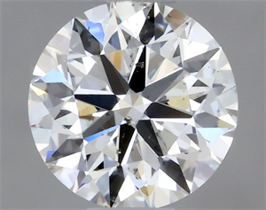 Picture of Natural Diamond 0.40 Carats, Round with Very Good Cut, H Color, SI2 Clarity and Certified by GIA