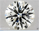 Natural Diamond 0.41 Carats, Round with Excellent Cut, J Color, VVS2 Clarity and Certified by GIA