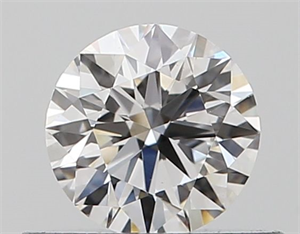 Picture of Natural Diamond 0.40 Carats, Round with Excellent Cut, E Color, VS1 Clarity and Certified by GIA