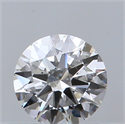 Natural Diamond 0.40 Carats, Round with Excellent Cut, F Color, SI1 Clarity and Certified by GIA