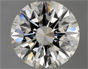 Natural Diamond 2.62 Carats, Round with Excellent Cut, I Color, IF Clarity and Certified by GIA