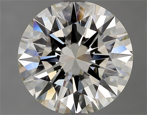 Picture of Natural Diamond 2.62 Carats, Round with Excellent Cut, I Color, IF Clarity and Certified by GIA