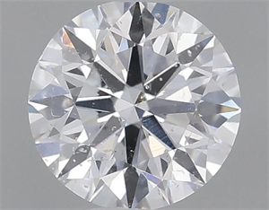 Picture of Natural Diamond 0.56 Carats, Round with Excellent Cut, J Color, SI1 Clarity and Certified by GIA