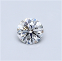 Natural Diamond 0.40 Carats, Round with Excellent Cut, F Color, SI2 Clarity and Certified by GIA