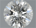 Natural Diamond 0.53 Carats, Round with Excellent Cut, J Color, VS2 Clarity and Certified by GIA