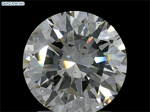 Picture of Natural Diamond 2.03 Carats, Round with Excellent Cut, J Color, SI2 Clarity and Certified by GIA