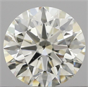 Natural Diamond 0.60 Carats, Round with Excellent Cut, J Color, SI1 Clarity and Certified by IGI