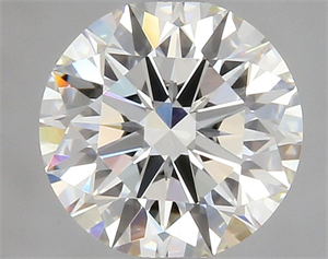 Picture of Natural Diamond 0.52 Carats, Round with Excellent Cut, J Color, VS1 Clarity and Certified by GIA