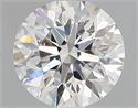 Natural Diamond 0.40 Carats, Round with Excellent Cut, F Color, SI2 Clarity and Certified by GIA