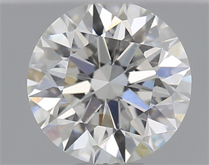 Picture of Natural Diamond 0.40 Carats, Round with Excellent Cut, H Color, VS2 Clarity and Certified by GIA