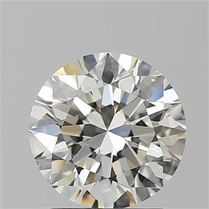 Picture of Natural Diamond 2.01 Carats, Round with Excellent Cut, J Color, SI1 Clarity and Certified by GIA