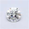 Natural Diamond 0.46 Carats, Round with Very Good Cut, I Color, SI1 Clarity and Certified by GIA