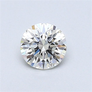 Picture of Natural Diamond 0.46 Carats, Round with Very Good Cut, I Color, SI1 Clarity and Certified by GIA