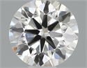 Natural Diamond 0.40 Carats, Round with Excellent Cut, G Color, SI1 Clarity and Certified by IGI