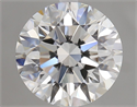 Natural Diamond 1.80 Carats, Round with Excellent Cut, F Color, VVS2 Clarity and Certified by GIA