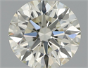 Natural Diamond 0.40 Carats, Round with Excellent Cut, J Color, VS2 Clarity and Certified by IGI