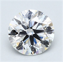 Natural Diamond 1.73 Carats, Round with Excellent Cut, D Color, IF Clarity and Certified by GIA