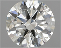 Natural Diamond 0.50 Carats, Round with Excellent Cut, J Color, SI1 Clarity and Certified by GIA