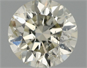 Natural Diamond 0.40 Carats, Round with Very Good Cut, J Color, I1 Clarity and Certified by IGI