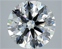 Natural Diamond 4.20 Carats, Round with Excellent Cut, H Color, SI2 Clarity and Certified by GIA