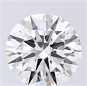 Natural Diamond 3.70 Carats, Round with Excellent Cut, H Color, VS2 Clarity and Certified by GIA