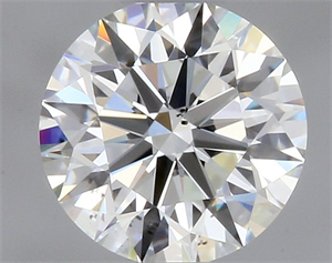 Picture of Natural Diamond 0.40 Carats, Round with Excellent Cut, I Color, SI1 Clarity and Certified by GIA