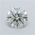 Natural Diamond 2.41 Carats, Round with Excellent Cut, J Color, SI1 Clarity and Certified by GIA