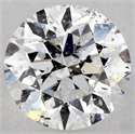 Natural Diamond 0.50 Carats, Round with Very Good Cut, E Color, I1 Clarity and Certified by GIA