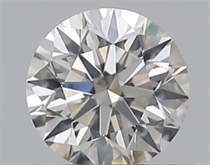 Picture of Natural Diamond 0.40 Carats, Round with Excellent Cut, H Color, SI1 Clarity and Certified by GIA