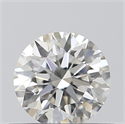 Natural Diamond 0.40 Carats, Round with Excellent Cut, G Color, VVS2 Clarity and Certified by GIA